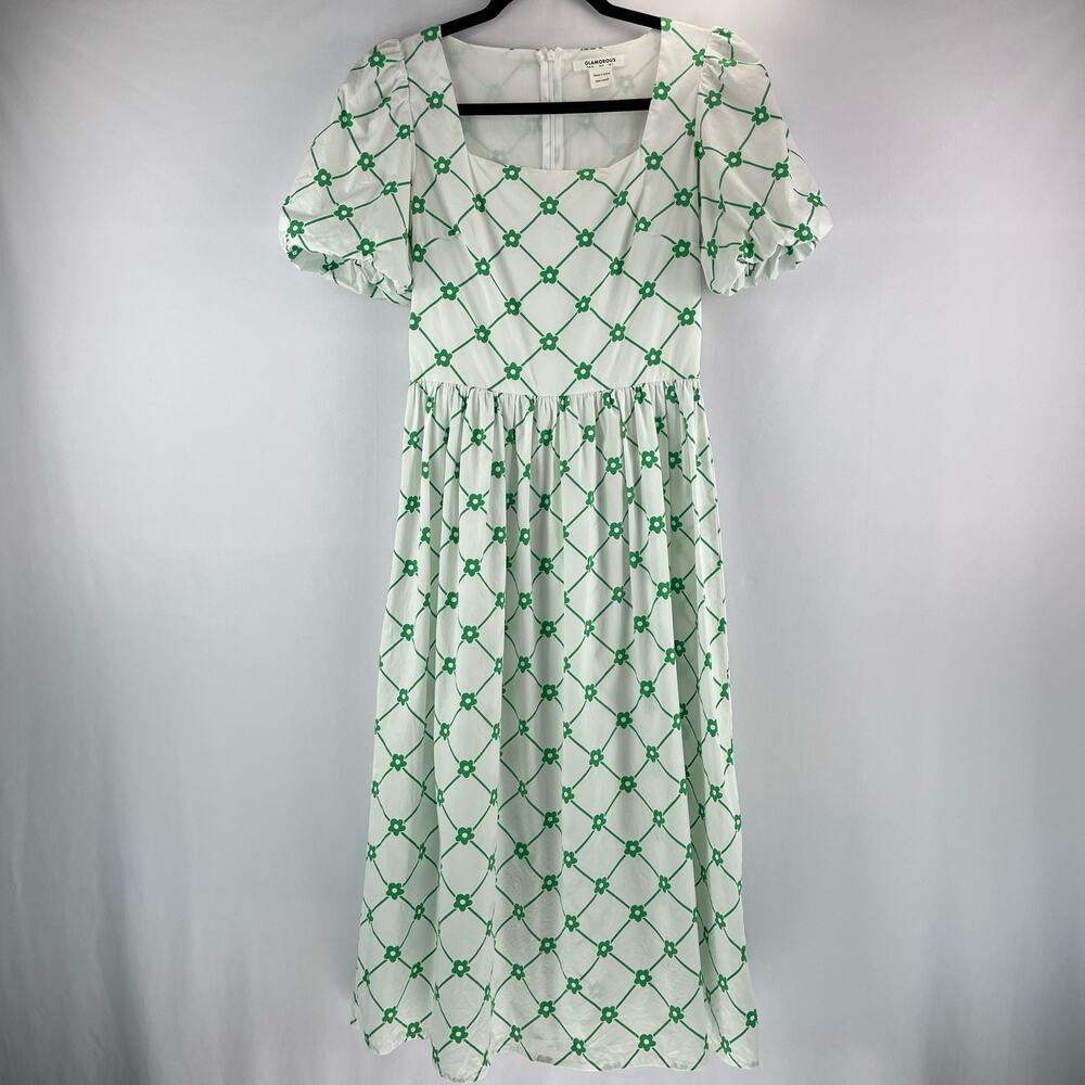 Glamorous Square Neck Midi Smock Dress Size 4